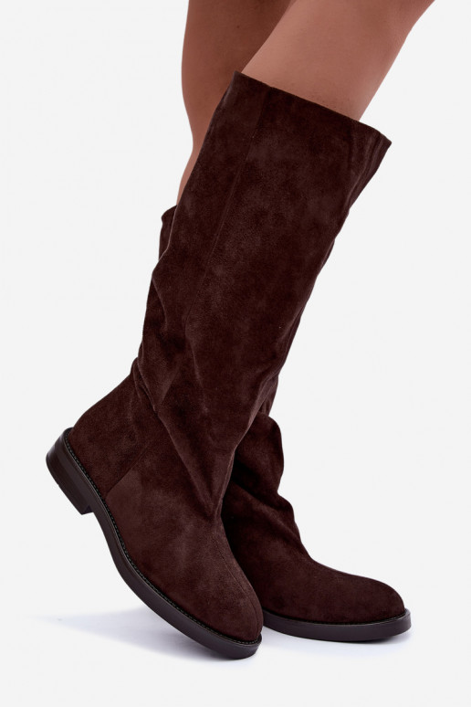 Botas altas sin cordones con tacones anchos Pavellea