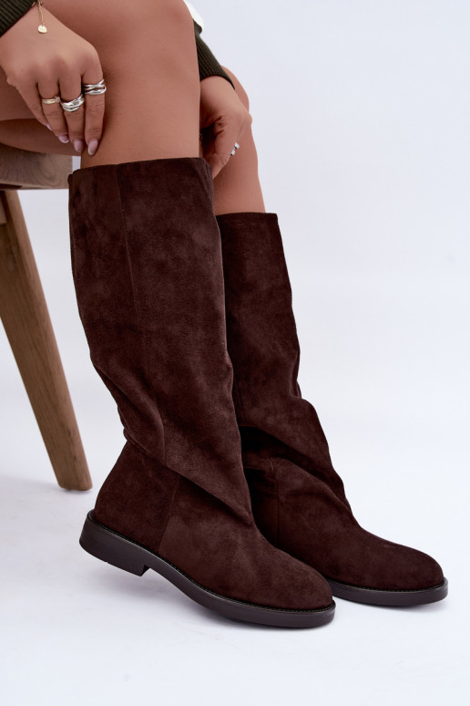 Botas altas sin cordones con tacones anchos Pavellea