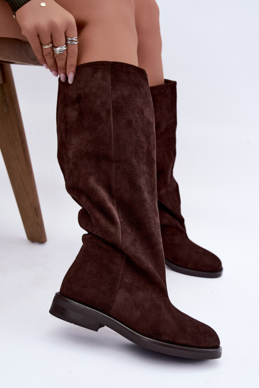 Botas altas sin cordones con tacones anchos Pavellea