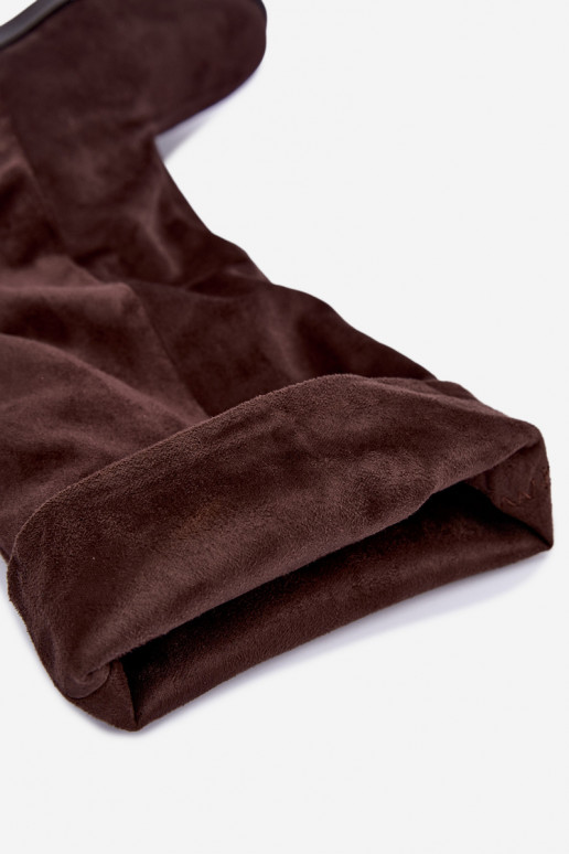 Botas altas sin cordones con tacones anchos Pavellea