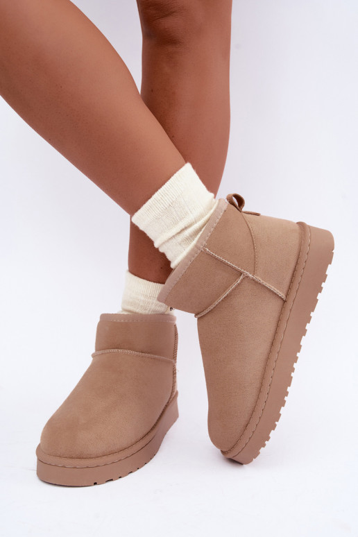 Botas de nieve para mujer en color arena Rosienne