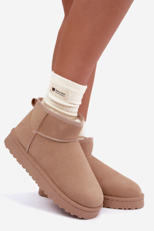 Botas de nieve para mujer en color arena Rosienne