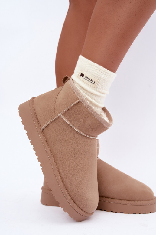 Botas de nieve para mujer en color arena Rosienne
