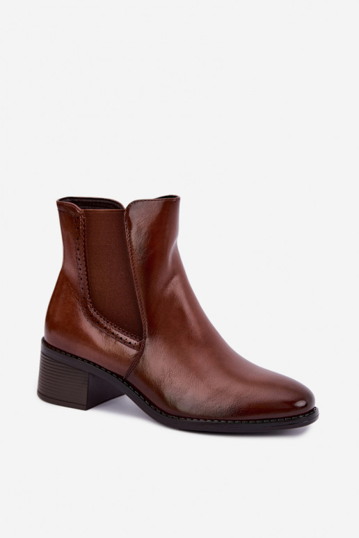 Botines elegantes para mujer en color marrón Dalmora