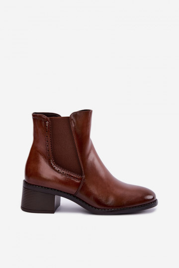 Botines elegantes para mujer en color marrón Dalmora 2