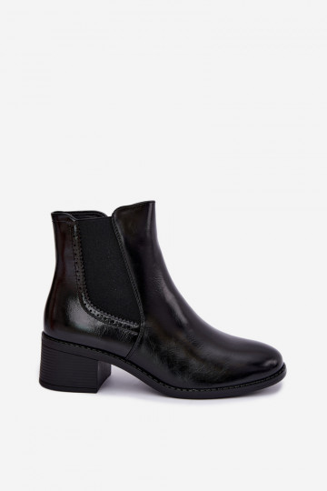 Botines elegantes para mujer en color negro Dalmora 2