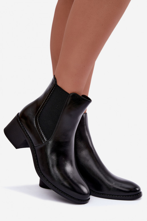 Botines elegantes para mujer en color negro Dalmora
