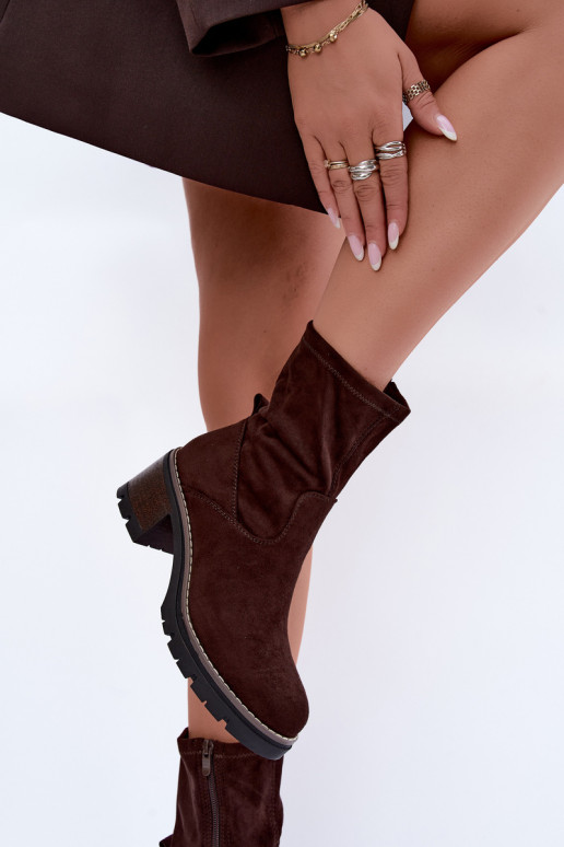 Botines para mujer CzekoladoĮe Meldrenelle