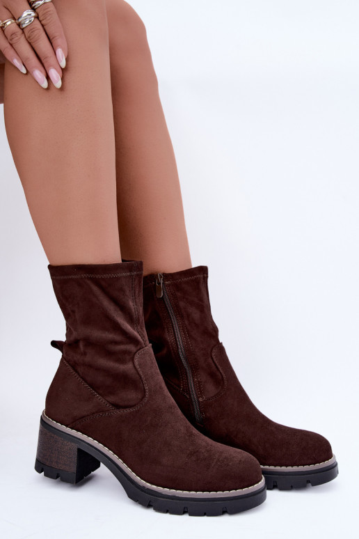 Botines para mujer CzekoladoĮe Meldrenelle