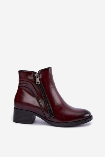 Botines burdeos acolchados Merseline 2