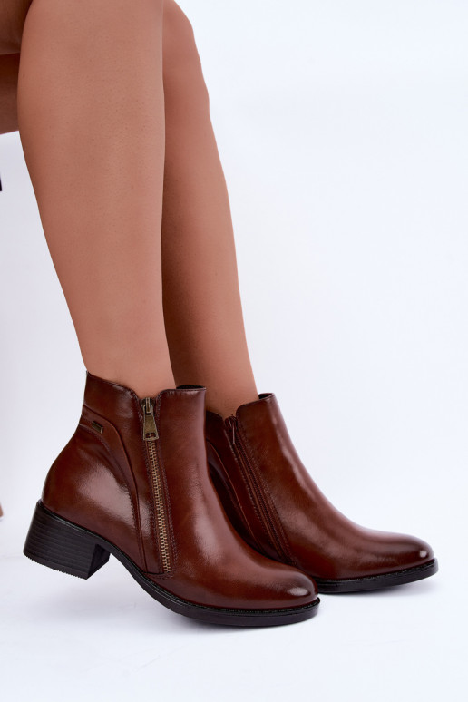 Botines marrones acolchados Merseline
