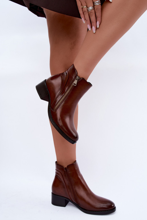 Botines marrones acolchados Merseline