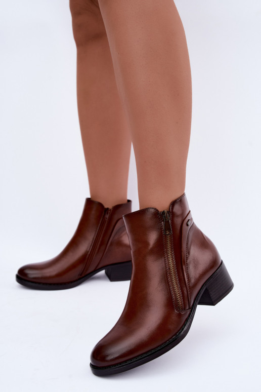 Botines marrones acolchados Merseline