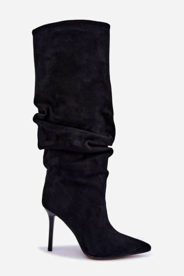 Botas negras de caña alta con tacones finos Balira 2