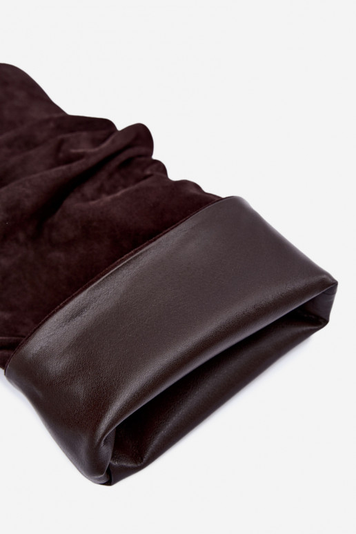 Botas de chocolate de caña alta con tacones finos Balira