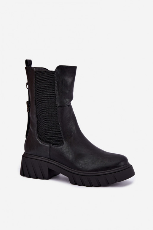 Botines de mujer cálidos y elegantes en negro