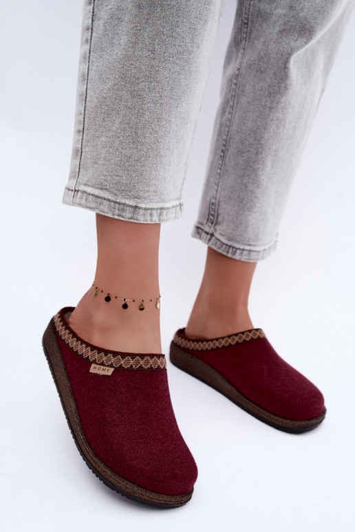 Zapatillas de mujer Inblu NL000009 burdeos