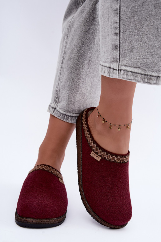 Zapatillas de mujer Inblu NL000009 burdeos
