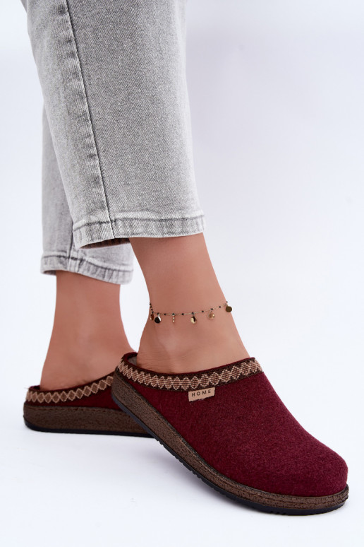 Zapatillas de mujer Inblu NL000009 burdeos