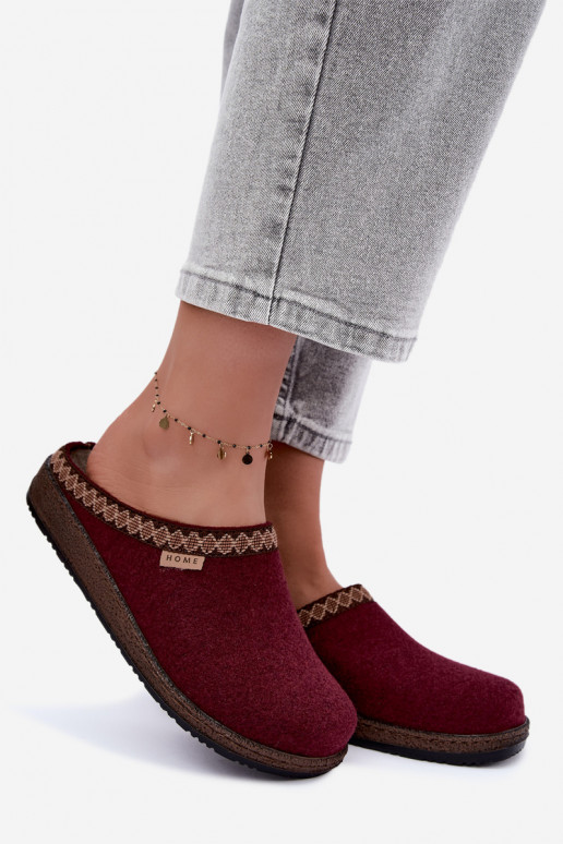 Zapatillas de mujer Inblu NL000009 burdeos