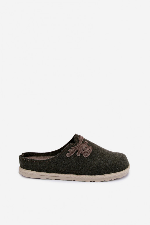 Zapatillas de mujer con ciervos Inblu CS000049 caqui