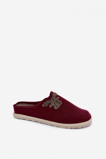 Zapatillas de mujer con ciervos Inblu CS000049 burdeos