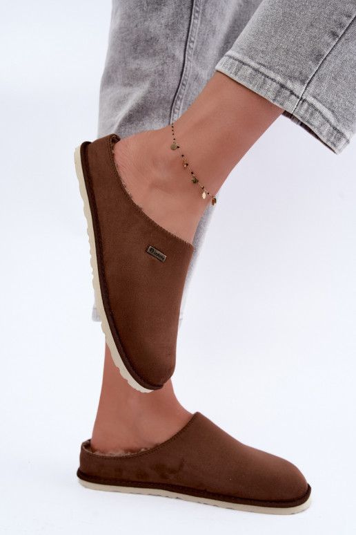 Zapatillas de casa de mujer Inblu CS000034 marrón oscuro