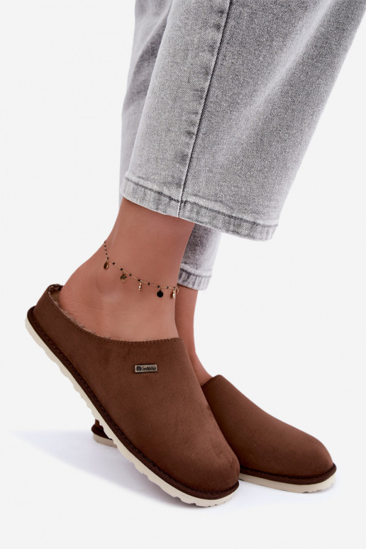 Zapatillas de casa de mujer Inblu CS000034 marrón oscuro