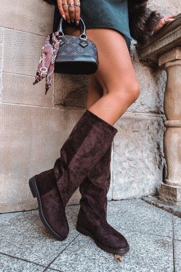 Botas altas sin cordones con tacones anchos Pavellea