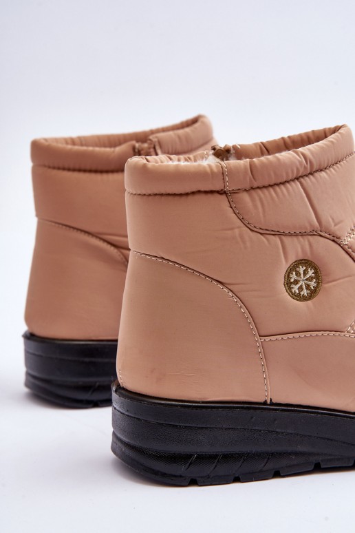 botas de nieve para mujer aisladas en color arena Helis