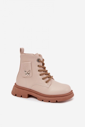 botines aislados para niños en color arena Alverina