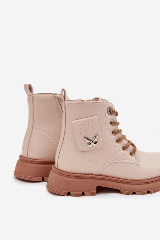 botines aislados para niños en color arena Alverina
