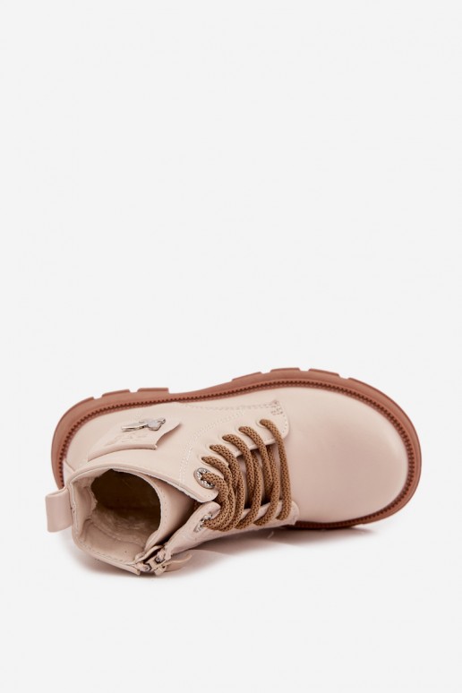 botines aislados para niños en color arena Alverina