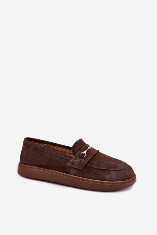 mocasines de ante sintético marrón Zazoo