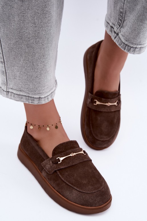 mocasines de ante sintético marrón Zazoo