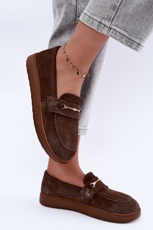 mocasines de ante sintético marrón Zazoo