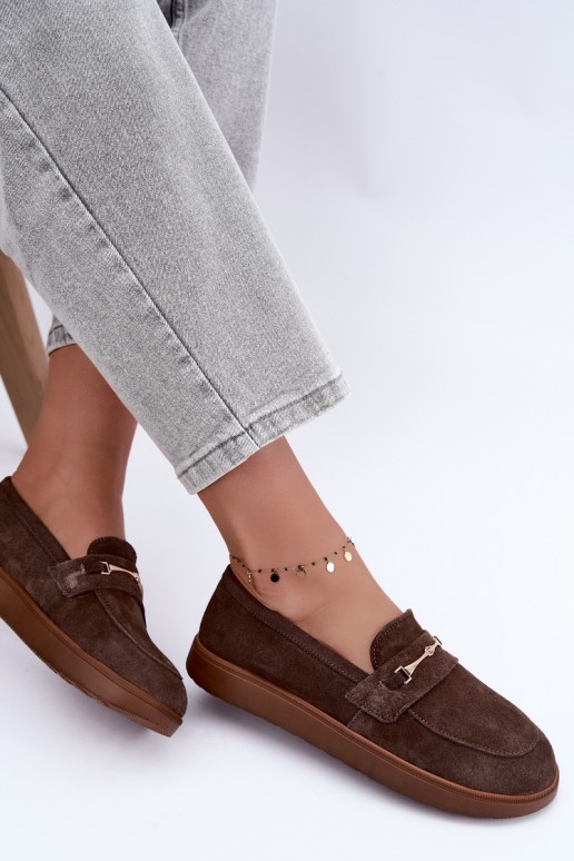 mocasines de ante sintético marrón Zazoo