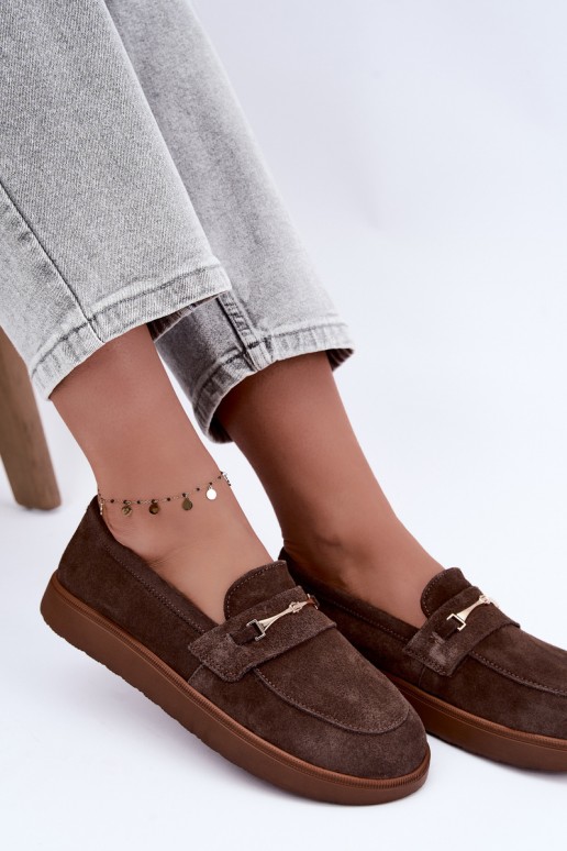 mocasines de ante sintético marrón Zazoo