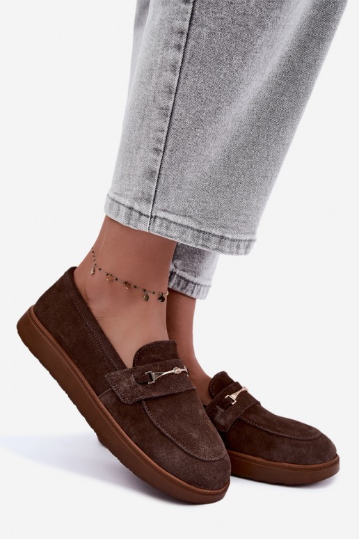 mocasines de ante sintético marrón Zazoo