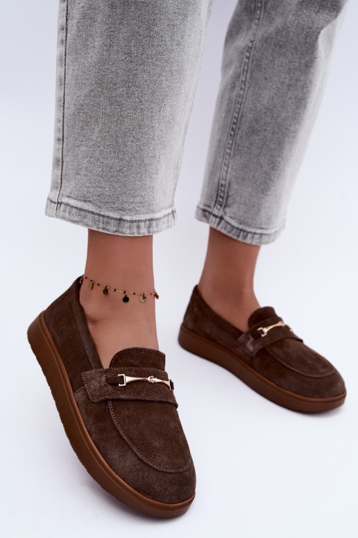mocasines de ante sintético marrón Zazoo