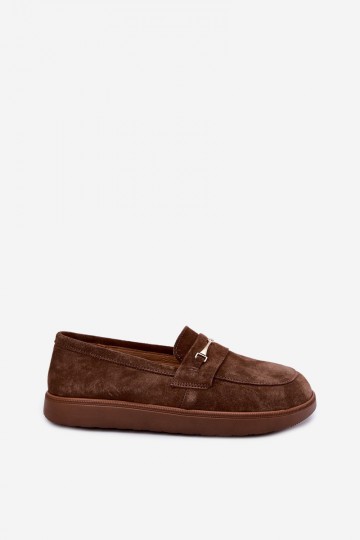 mocasines de ante sintético marrón Zazoo 2