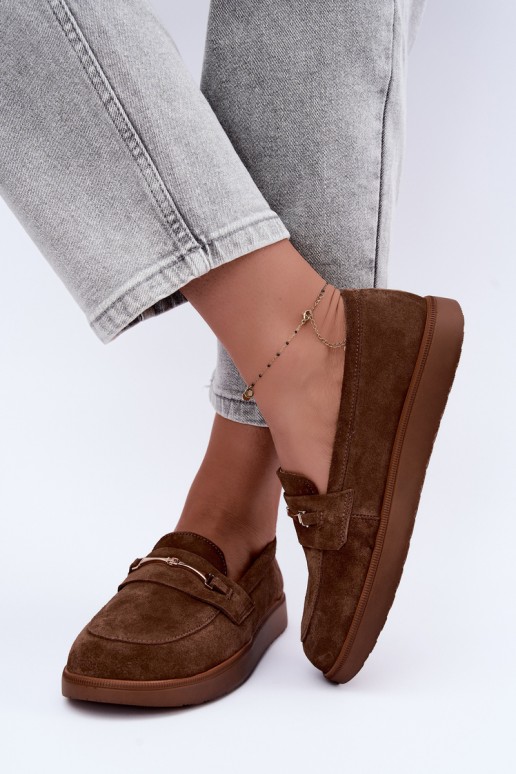 mocasines de ante sintético marrón Zazoo
