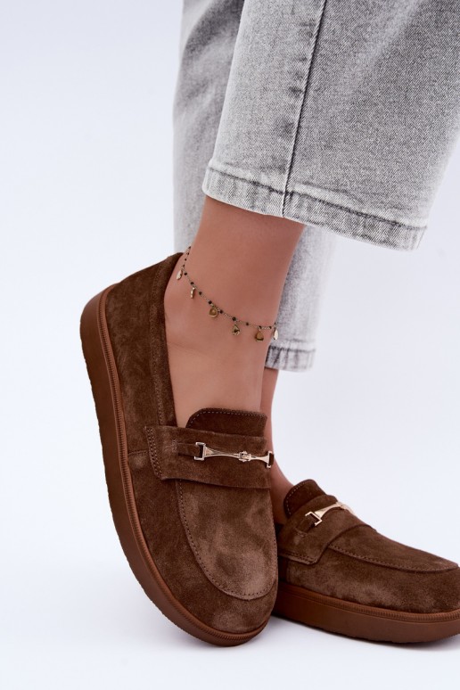 mocasines de ante sintético marrón Zazoo