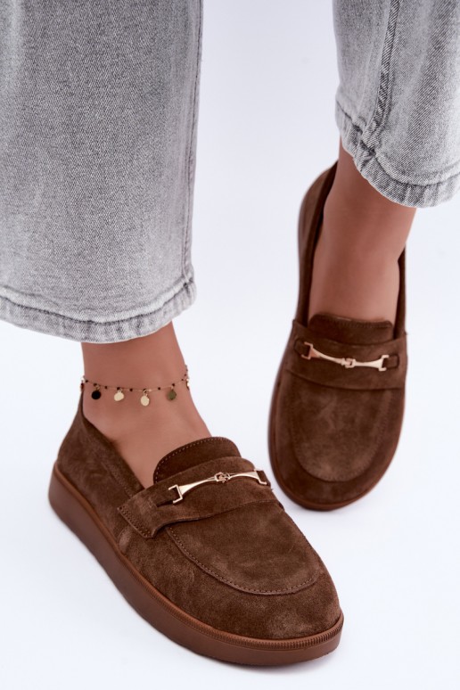 mocasines de ante sintético marrón Zazoo