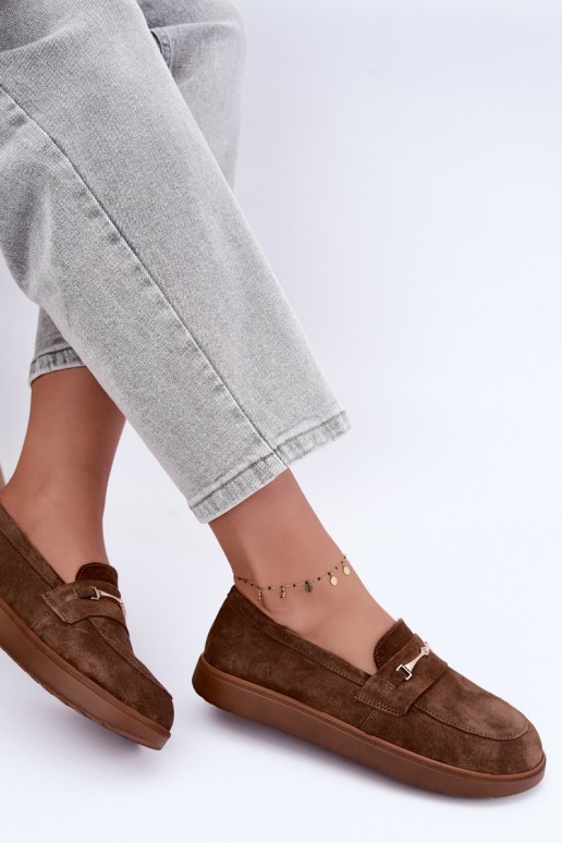 mocasines de ante sintético marrón Zazoo