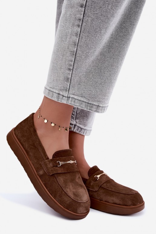mocasines de ante sintético marrón Zazoo