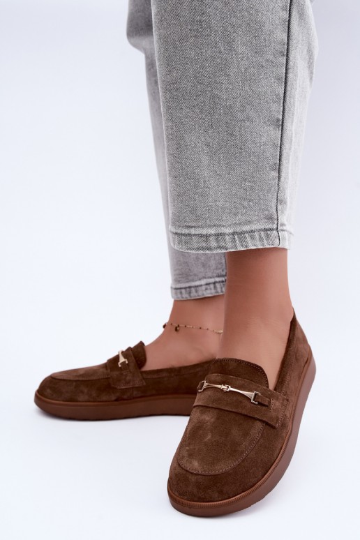 mocasines de ante sintético marrón Zazoo