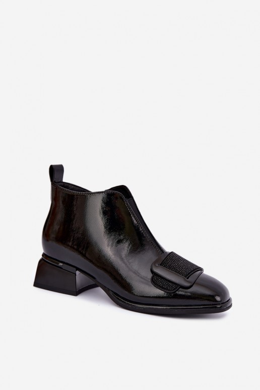 botines aislantes de charol Klocke Artiker 59C0108 en color negro