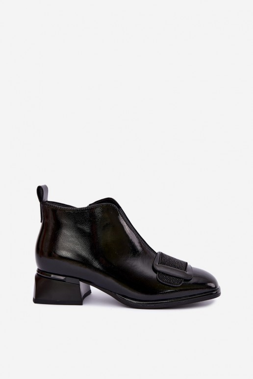 botines aislantes de charol Klocke Artiker 59C0108 en color negro
