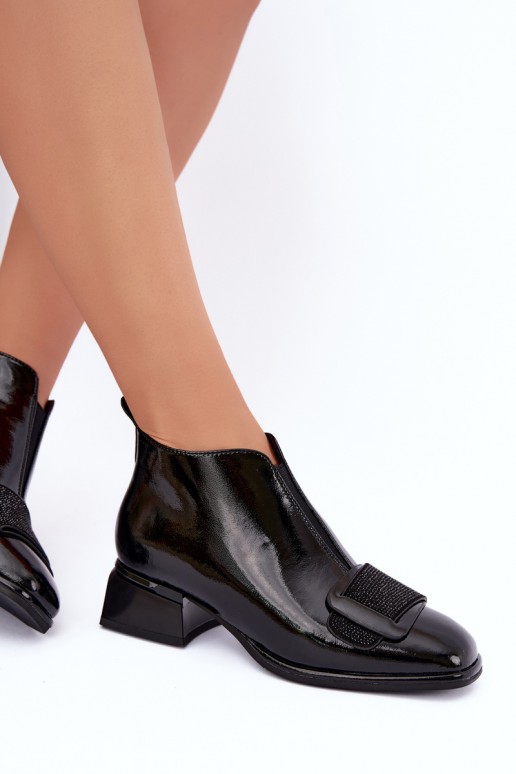 botines aislantes de charol Klocke Artiker 59C0108 en color negro